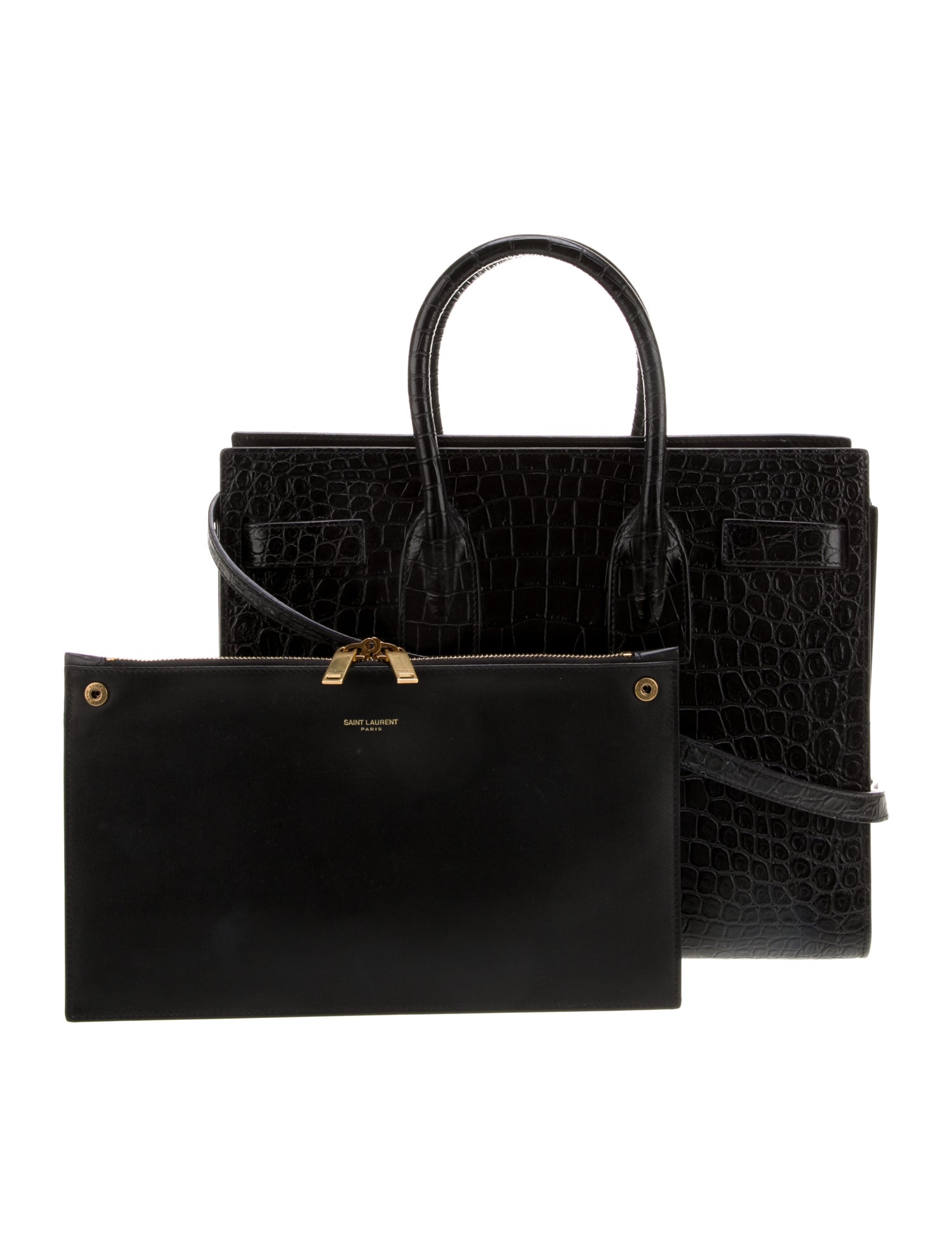 Saint Laurent Leather Sac De Jour Small